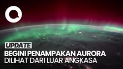 Video: Begini Penampakan Aurora Dilihat dari Luar Angkasa