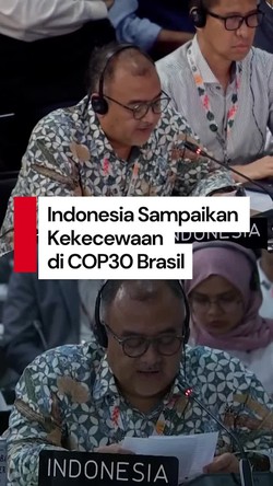 Video Kekecewaan Indonesia di Penutupan COP30 Brasil