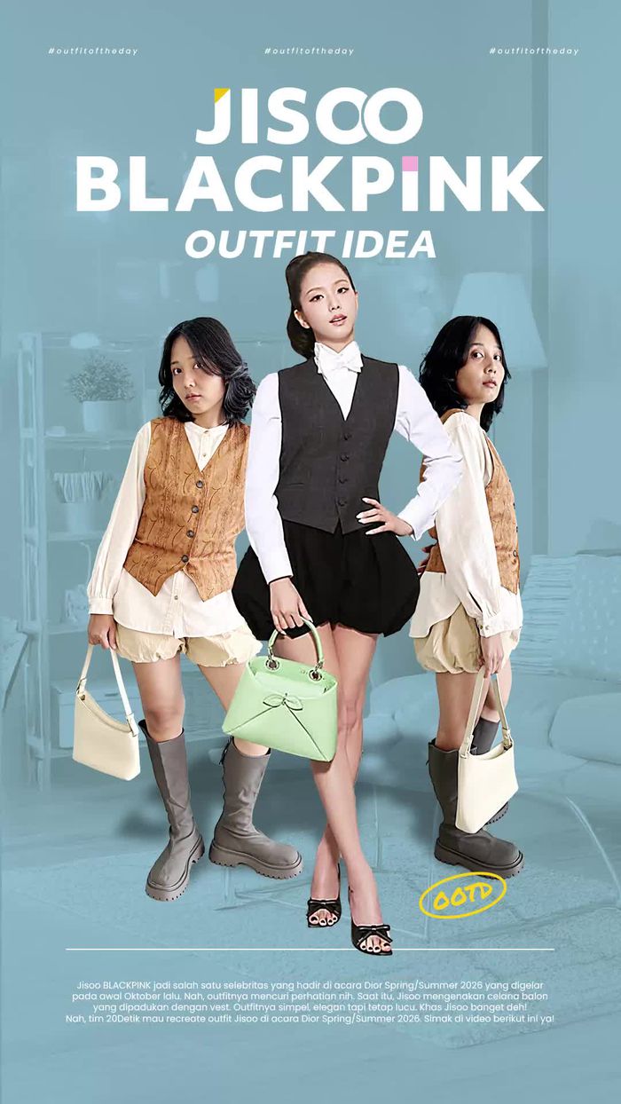 Video: Recreate Outfit Jisoo BLACKPINK Pakai Celana Balon di Acara Dior