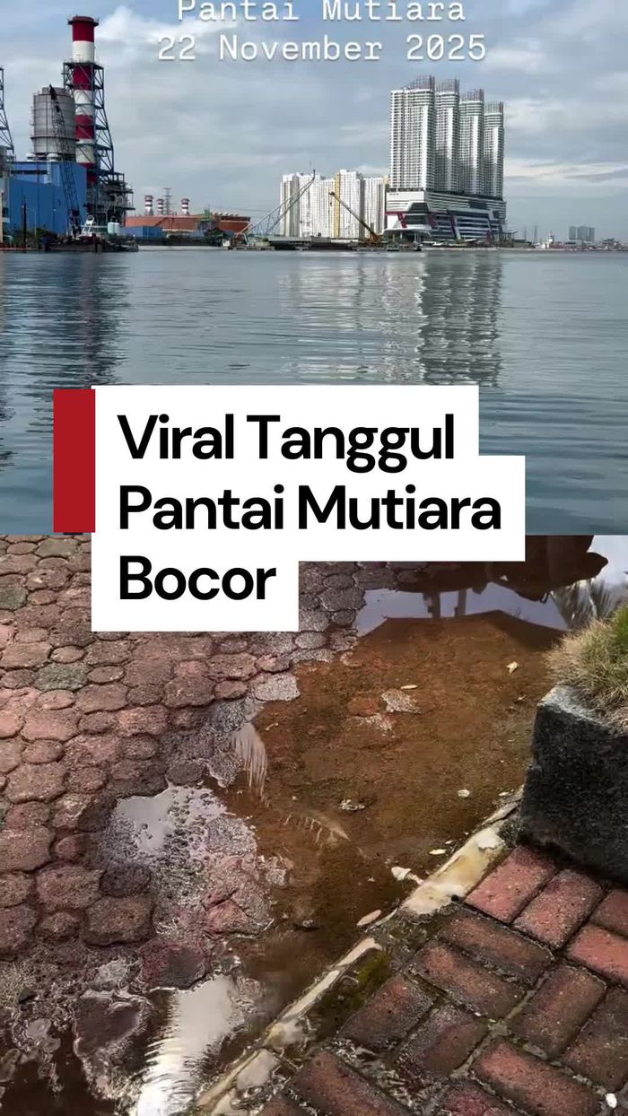 Video: Viral Tanggul Pantai Mutiara Bocor, Dinas SDA DKI Segera Perbaiki