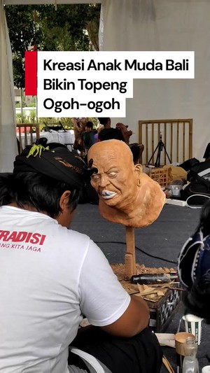 Video: Mengintip Puluhan Anak Muda Bali Bikin Topeng Ogoh-ogoh