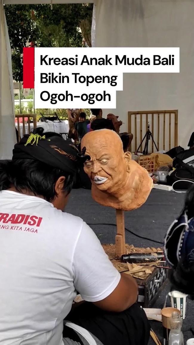 Video: Mengintip Puluhan Anak Muda Bali Bikin Topeng Ogoh-ogoh
