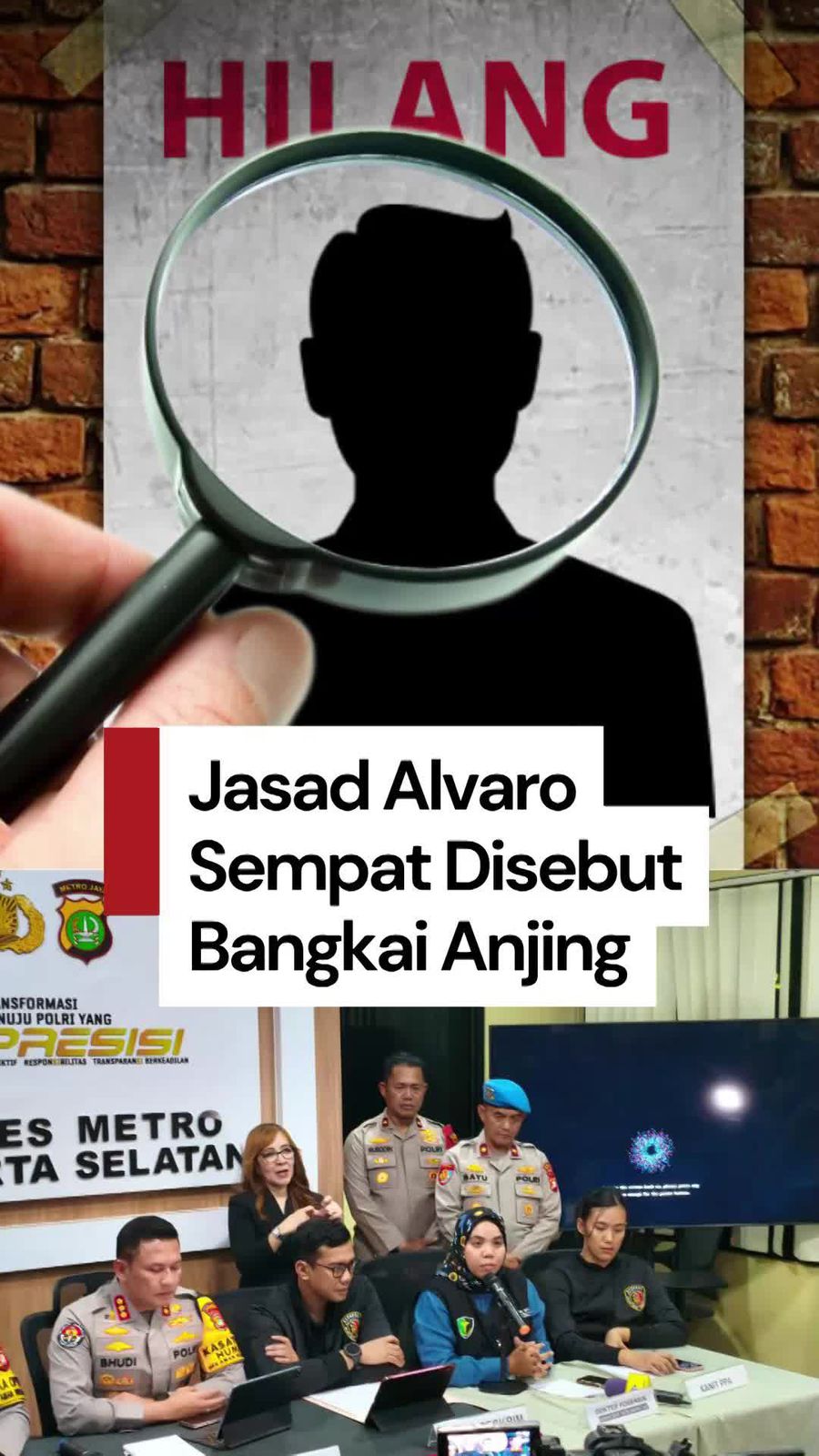  Video: Pelaku Buang Jasad Alvaro ke Tempat Sampah, Berdalih Bangkai Anjing