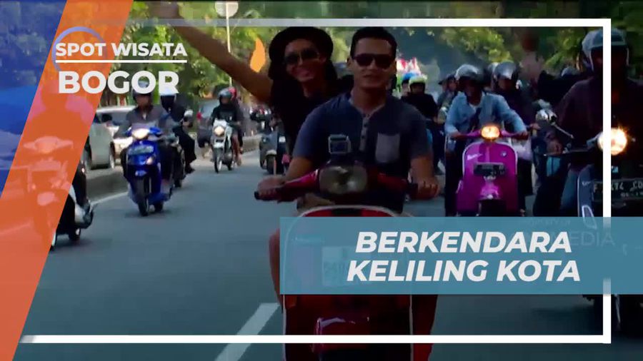 Kelilingi Kota Bogor dengan Vespa dan Rasakan Serunya Liburan Bersama Komunitas Motor  