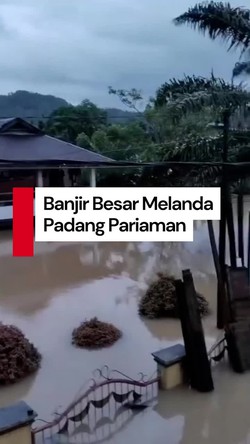 Video: Banjir Besar Melanda 7 Kecamatan di Padang, 1.842 Warga Terdampak