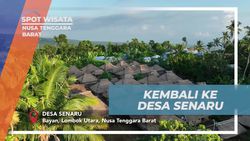Kembali Menikmati Suasana Desa Senaru setelah Beraktivitas di Sungai, Nusa Tenggara Barat  