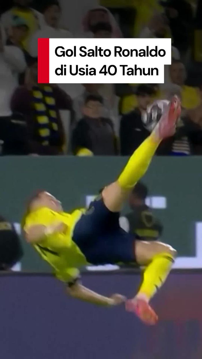 Video Gol Salto Ronaldo yang Tak Lagi Muda