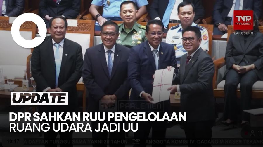 Video: Tok! DPR Sahkan RUU Pengelolaan Ruang Udara Jadi Undang-Undang