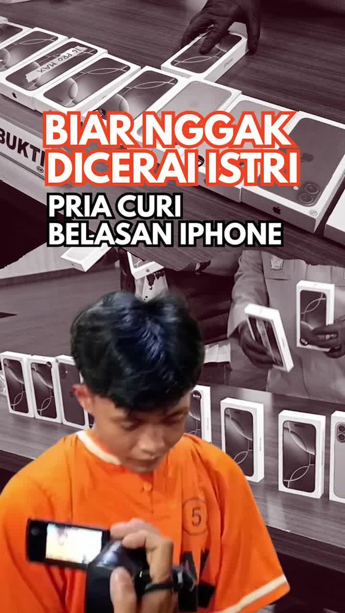 Video: Pria di Lampung Curi Belasan iPhone Demi Buktikan Cintanya ke Istri