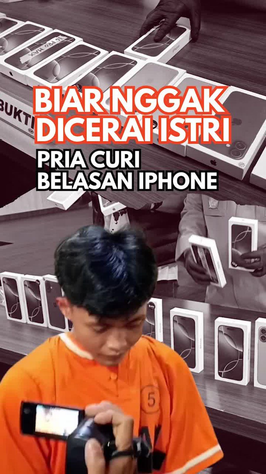 Video: Pria di Lampung Curi Belasan iPhone Demi Buktikan Cintanya ke Istri