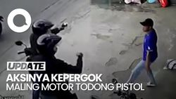 Video: Aksi Maling Motor di Depok Todongkan Pistol Usai Aksinya Dipergoki