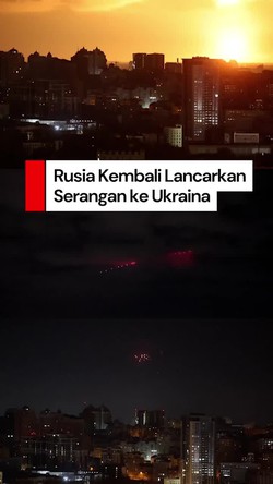 Video: Ledakan di Langit Kyiv saat Rusia Lancarkan Serangan ke Ukraina