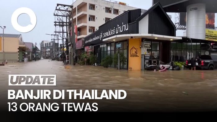 Video: Banjir di Thailand Selatan Tewaskan 13 orang