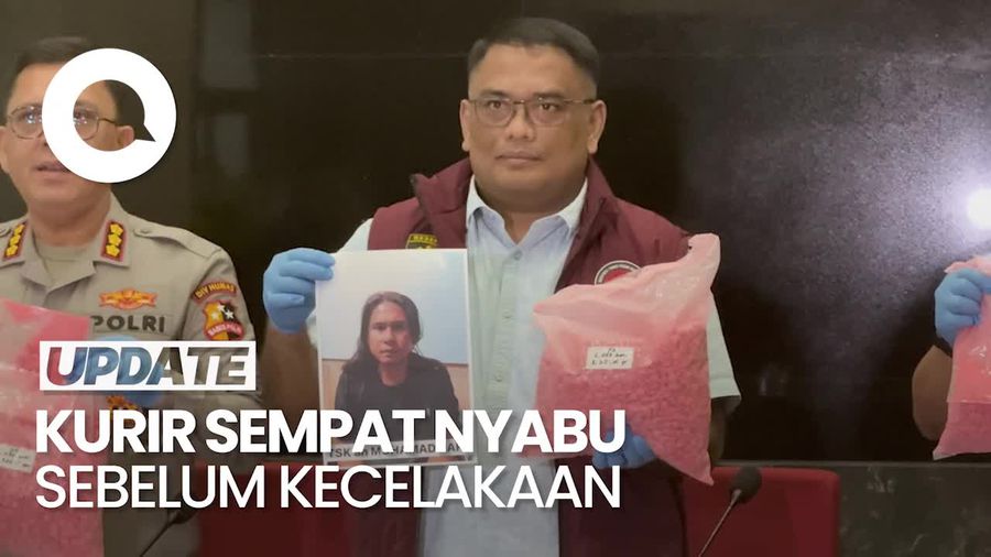 Video: Kurir Ekstasi Rp 207 M Sempat Nyabu Sebelum Kecelakaan di Lampung