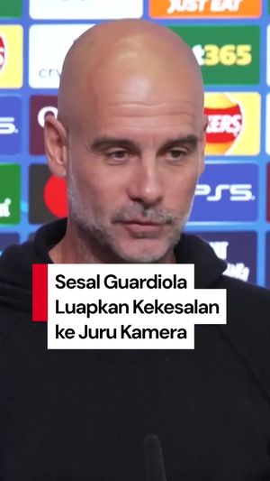 Video Guardiola Minta Maaf Serang Juru Kamera: Saya Malu, Saya Salah