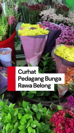 Video Curhat Pedagang Bunga di Pasar Rawa Belong: Atap Bolong-Jalan Rusak