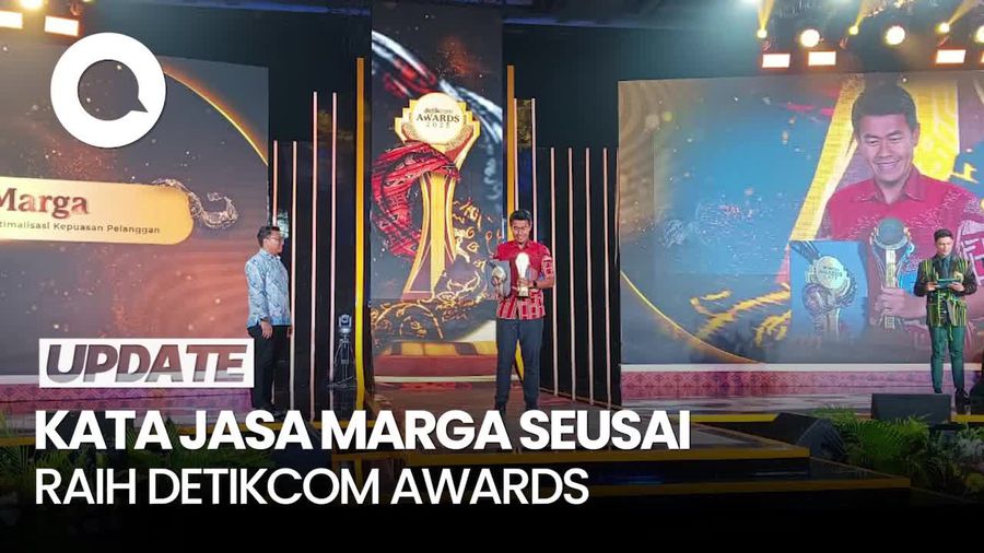 Video: Raih detikcom Awards, Jasa Marga Akan Kembangkan Kualitas Jalan Tol