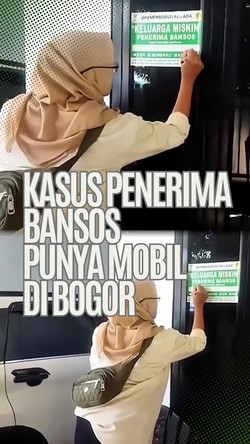 Video: Heboh Penerima Bansos di Bogor Punya Mobil