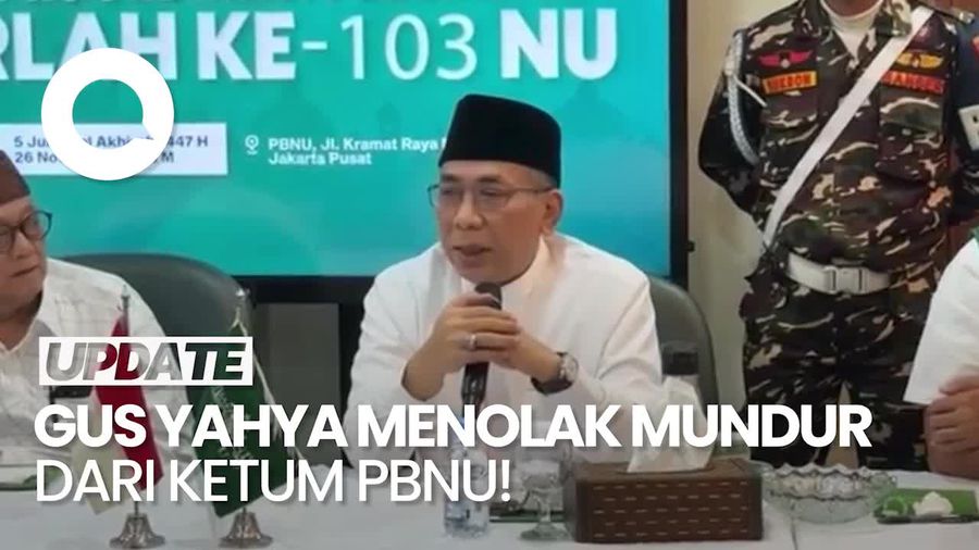 Video Gus Yahya: Saya Tak Bisa Diberhentikan Kecuali Melalui Muktamar! 