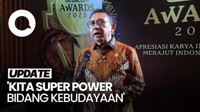 Video Dapat Detikcom Awards, Fadli Zon: Kita Super Power Bidang Kebudayaan