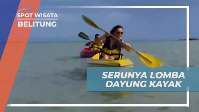 Saksikan Serunya Lomba Dayung Kayak di Belitung