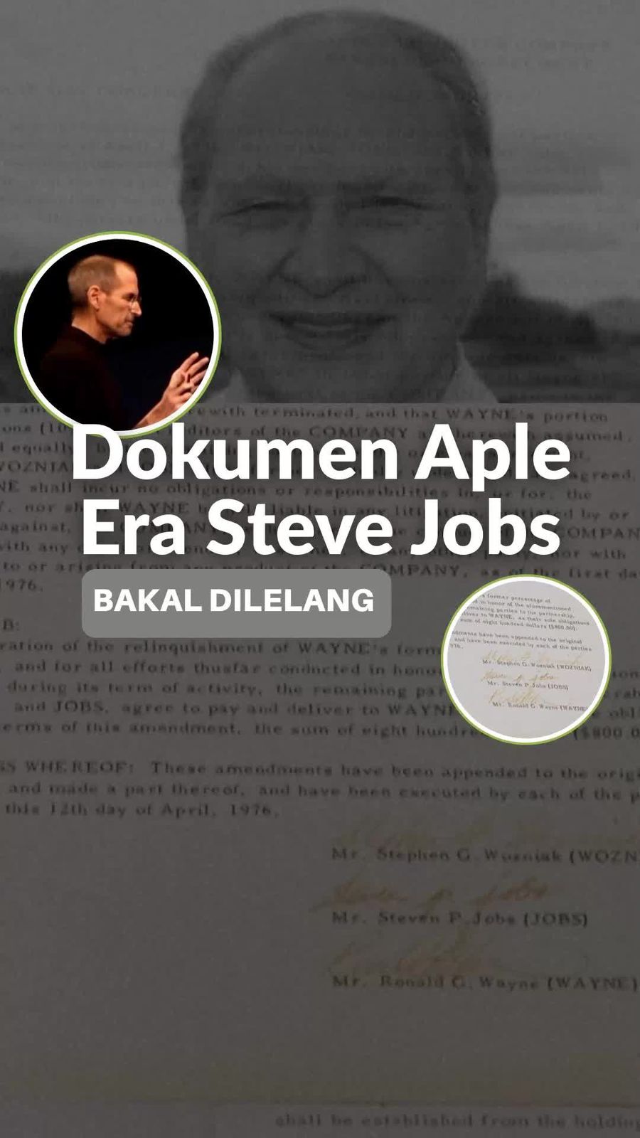 Video: Dokumen Kontrak Bersejarah Apple Era Steve Jobs Bakal Dilelang