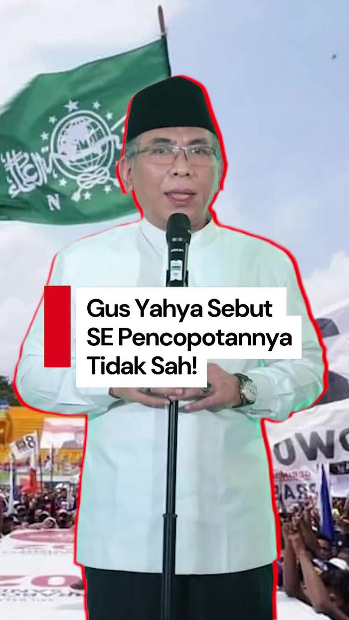 Video Gus Yahya Tegaskan SE Pencopotannya dari Ketum PBNU Tidak Sah!