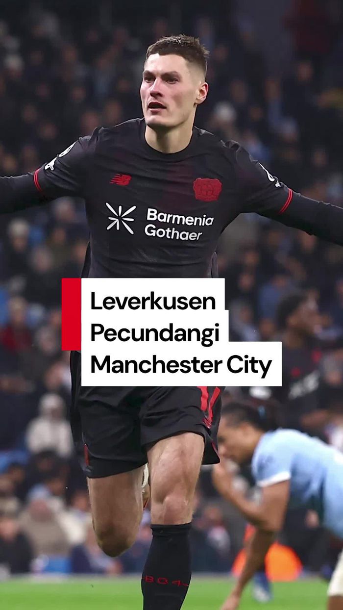 Video Kejutan di Etihad! Manchester City Dipecundangi Leverkusen 0-2
