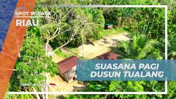 Menikmati Suasana Pagi yang Cerah di Dusun Tualang, Riau  