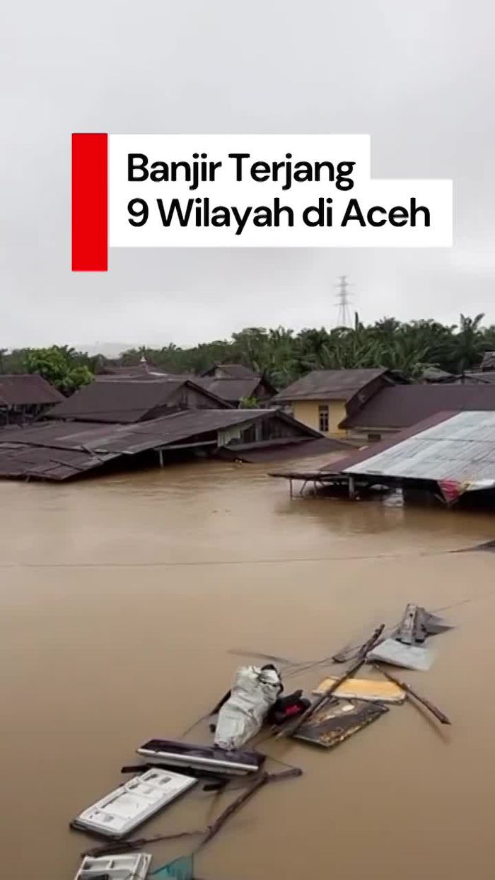 Video Banjir Aceh Makan Korban Jiwa, Ribuan Orang Mengungsi 
