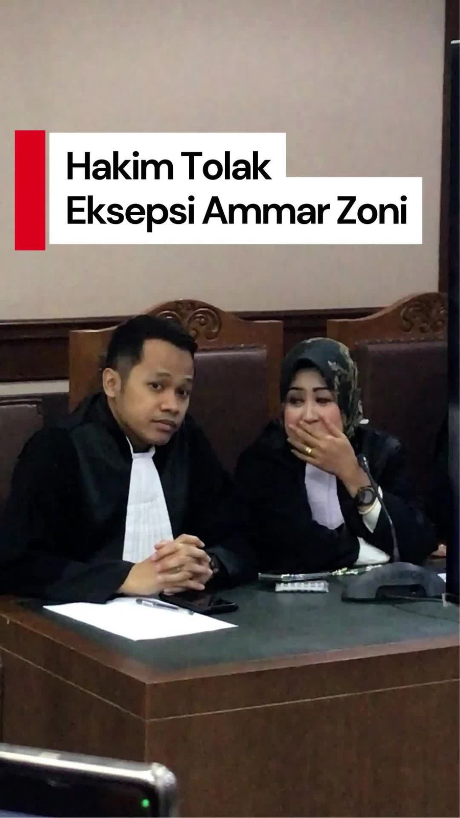 Video: Hakim Tolak Eksepsi Ammar Zoni soal Temuan Satu Linting Ganja