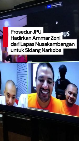 Video: Proses JPU Hadirkan Ammar Zoni dari Lapas Nusakambangan untuk Sidang
