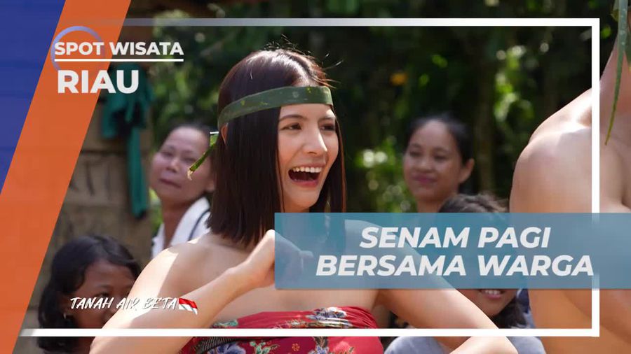 Melakukan Senam Pagi Bersama Warga Dusun Tualang, Riau  