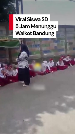 Video Viral Siswa SD 5 Jam Tunggu Kehadiran Walkot Bandung, Ini Kata Farhan