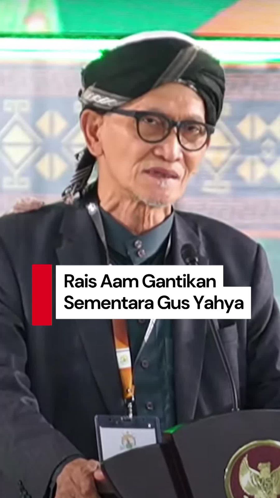 Video: Syuriah PBNU Sebut Rais Aam Gantikan Sementara Gus Yahya