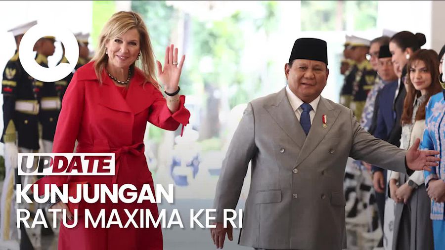  Video: Momen Prabowo Sambut Ratu Maxima di Istana Merdeka