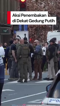 Video: 2 Pasukan Garda Nasional AS Ditembak di Dekat Gedung Putih