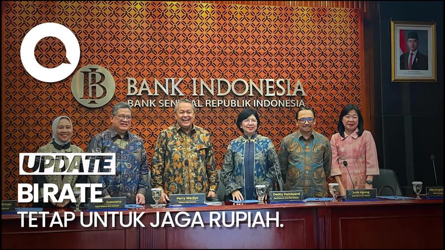 ⁠BI Tahan BI-Rate di Level 4, 75%, Fokus pada Stabilisasi Rupiah