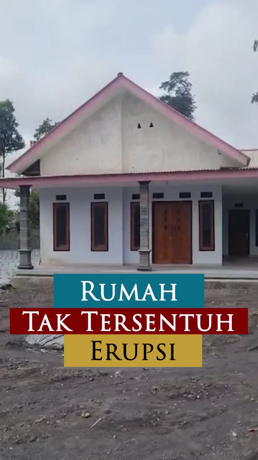 Video: Rumah Ajaib Berdiri Kokoh Seolah Tak Tersentuh Erupsi Semeru