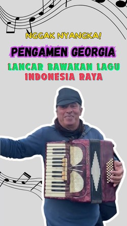 Video Respek! Momen Pengamen Georgia Lancar Bawakan Lagu Indonesia Raya