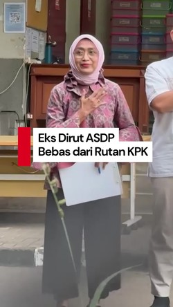 Video Lambaian Tangan Eks Dirut ASDP Usai Bebas dari Rutan KPK