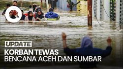 Video Korban Tewas Bencana Banjir-Longsor di Aceh 35 Orang, di Sumbar 23 Orang