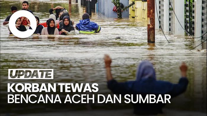 Video Korban Tewas Bencana Banjir-Longsor di Aceh 35 Orang, di Sumbar 23 Orang