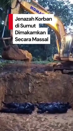 Video: Suasana Pemakaman Massal Korban Banjir dan Tanah Longsor di Sumut