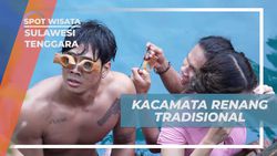 Menggunakan Kacamata Renang Tradisional dan Menyelam di Danau Moko, Sulawesi Tenggara  