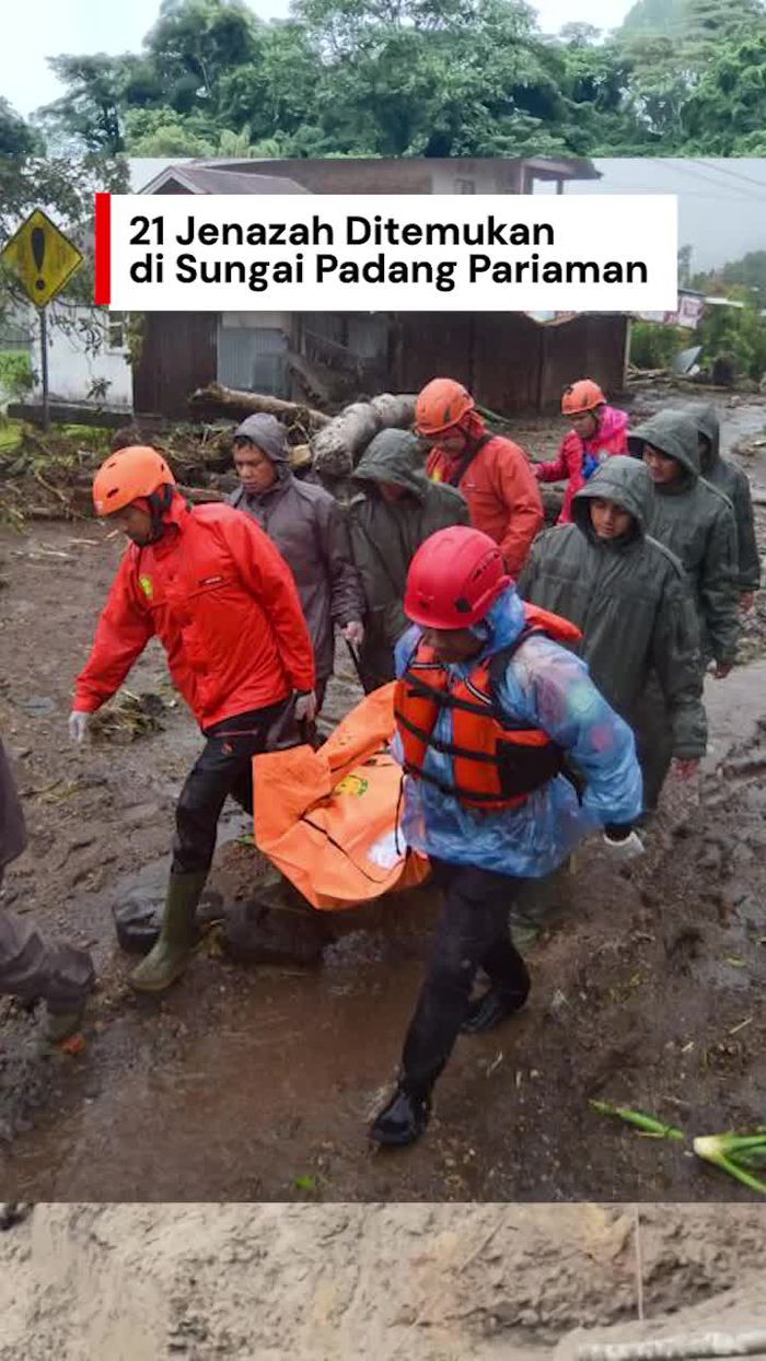 Video: 21 Jenazah Diduga Korban Banjir Ditemukan di Sungai Padang Pariaman