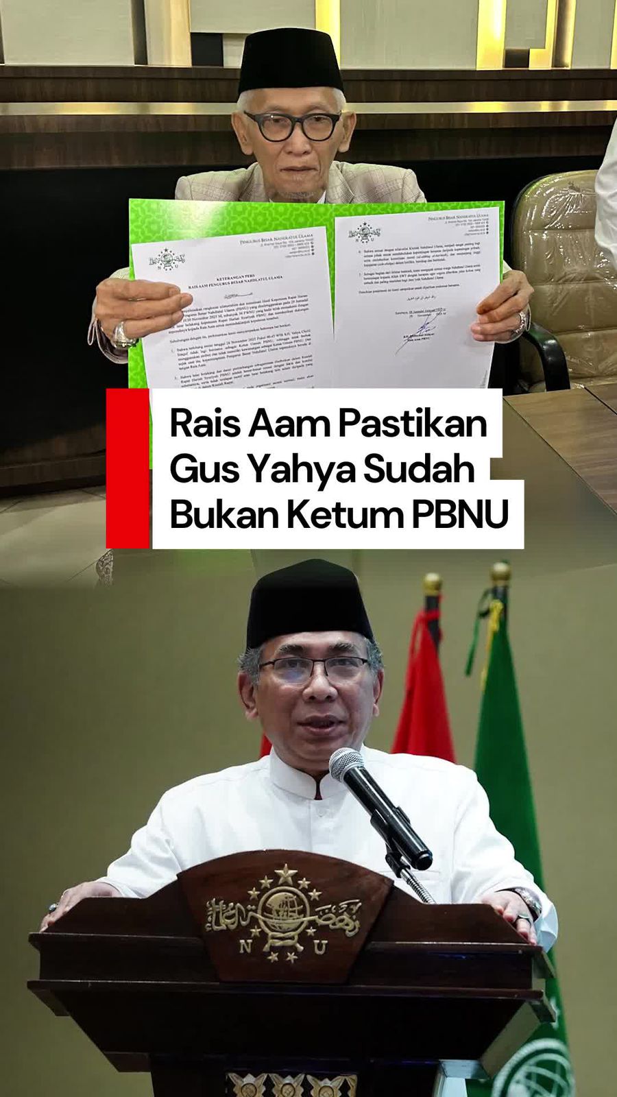 Video: Rais Aam Kiai Miftah Tegaskan Gus Yahya Sudah Bukan Ketum PBNU