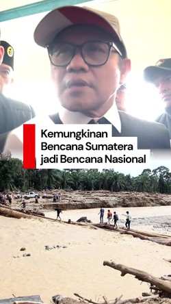 Video Cak Imin soal Kemungkinan Status Bencana Nasional di Sumatera