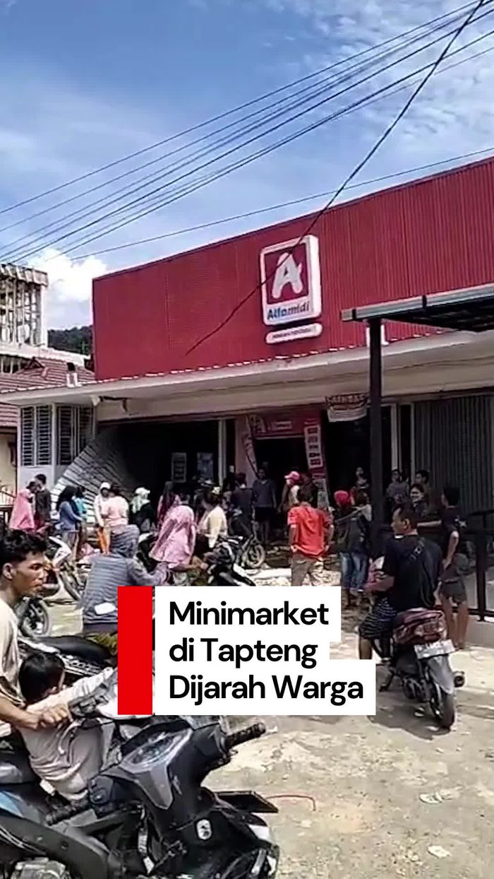 Video: Warga Jarah Minimarket di Tapteng, Diduga Karena Belum Dapat Bantuan