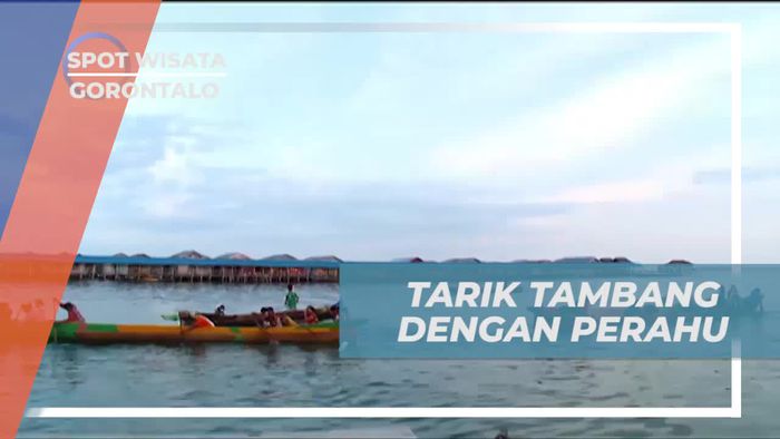Melakukan Tarik Tambang di Atas Perahu dan Menjadi Pemenang di Gorontalo